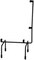 5" x 7" L Black Wrought Iron Metal Art Craft Table Display Stand, Fused Glass Art Base, Plate Stand/Plate Holder, Square Art Panel Stand